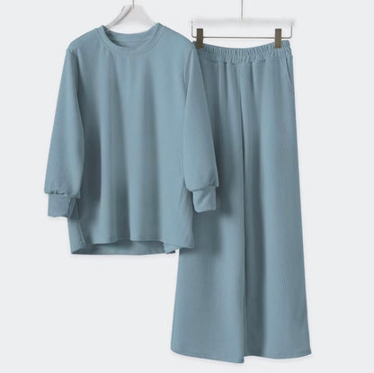 YM Sweatshirt Set (Blouse & Pants) - Free Size / Plus Size