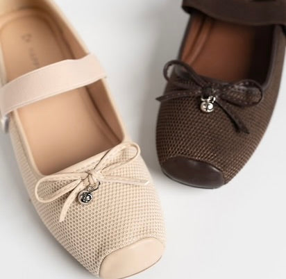 H2U Rosie Yarn Ribbon Flats