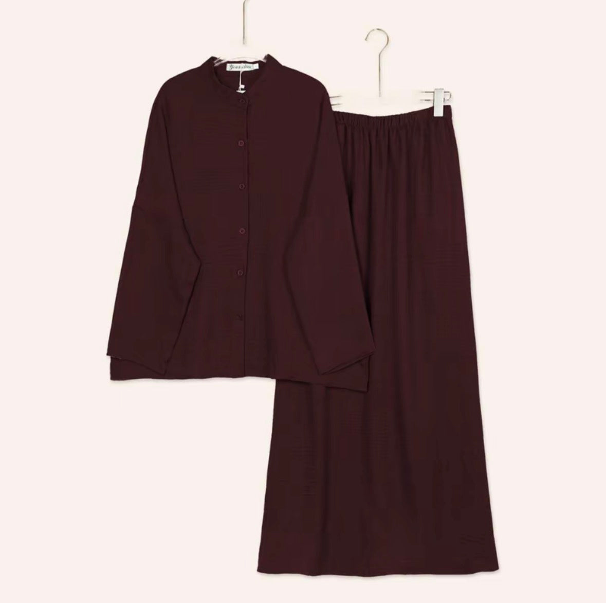 YM Yujin Set (Blouse & Skirt) - Free Size / Plus Size
