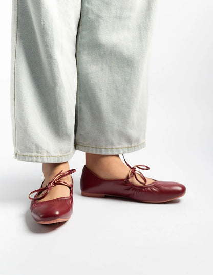 H2U Bailey Tie Strap Flats