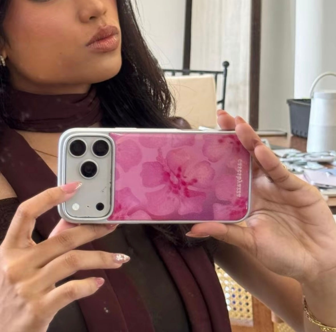 CBA Aloha Pink Hibiscus iPhone Case