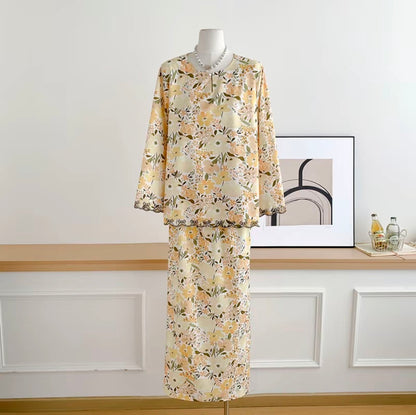 Baisanmy Casual Sulam Kurung Set