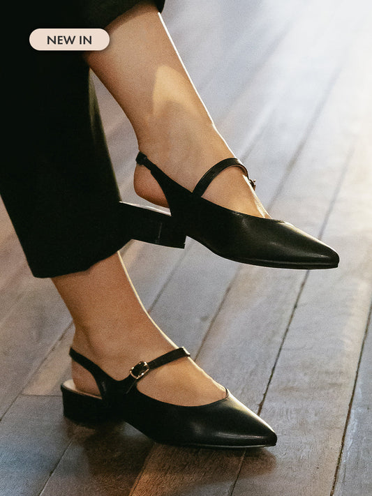 H2U Whitney Strap Mid Heels