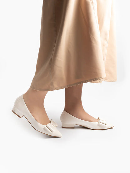 H2U Winter Bow Mid Heels
