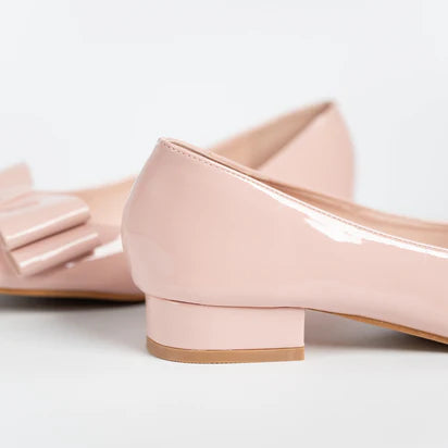H2U Winter Bow Mid Heels