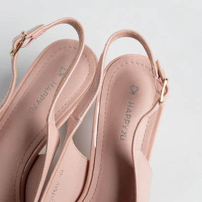 H2U Winnie Bow Flared Heels