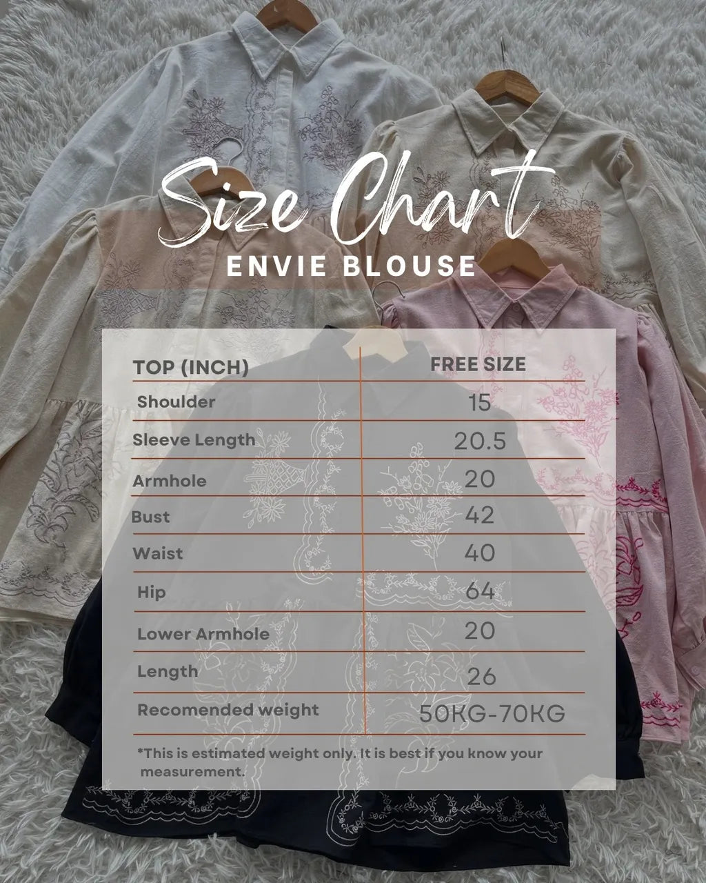HW Envie Embroidery Ruffle Blouse Top