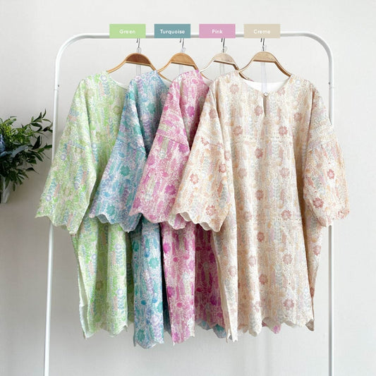 ABC Elle Embroidery Tunic Top