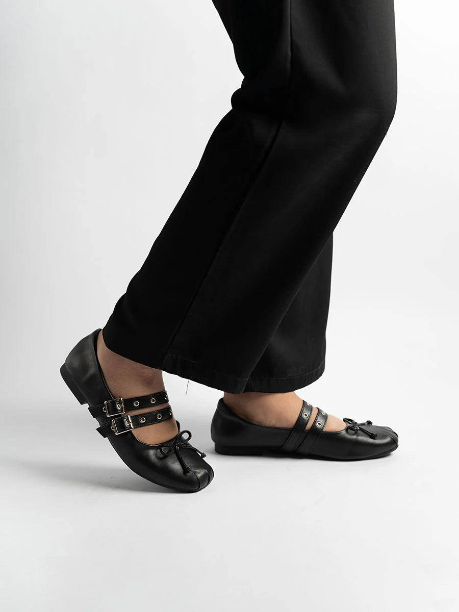 H2U Blake Double Strap Flats
