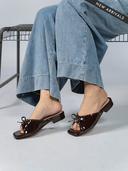 H2U Reed Ribbon Low Heels