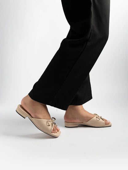 H2U Reed Ribbon Low Heels