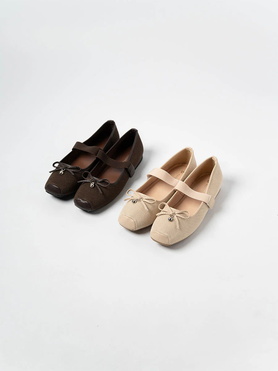 H2U Rosie Yarn Ribbon Flats