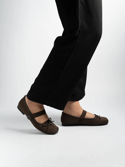 H2U Rosie Yarn Ribbon Flats