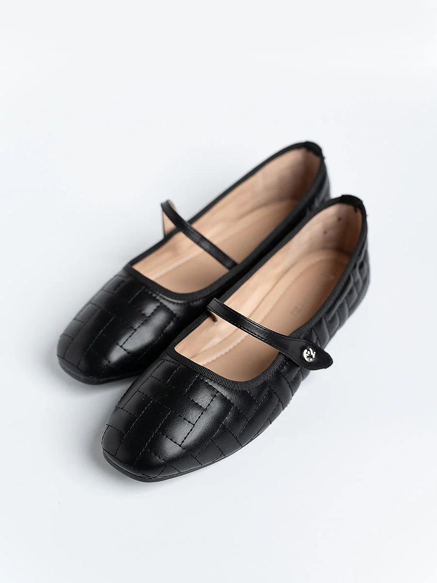 H2U Pearl Quilted Ballerina