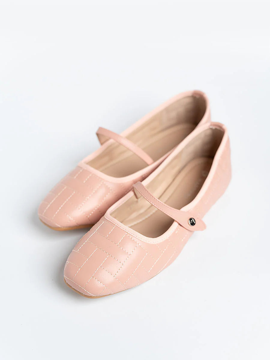 H2U Pearl Quilted Ballerina