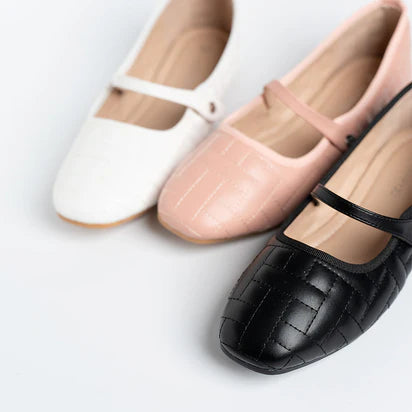 H2U Pearl Quilted Ballerina
