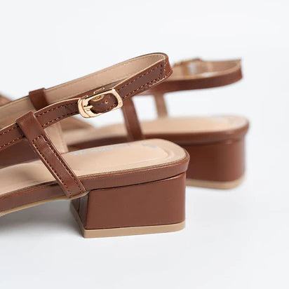 H2U Paula Buckle Sandal Heels
