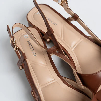 H2U Paula Buckle Sandal Heels