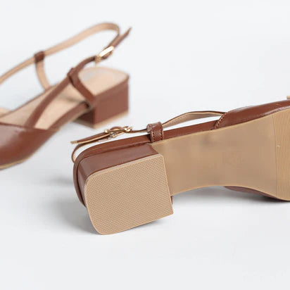 H2U Paula Buckle Sandal Heels