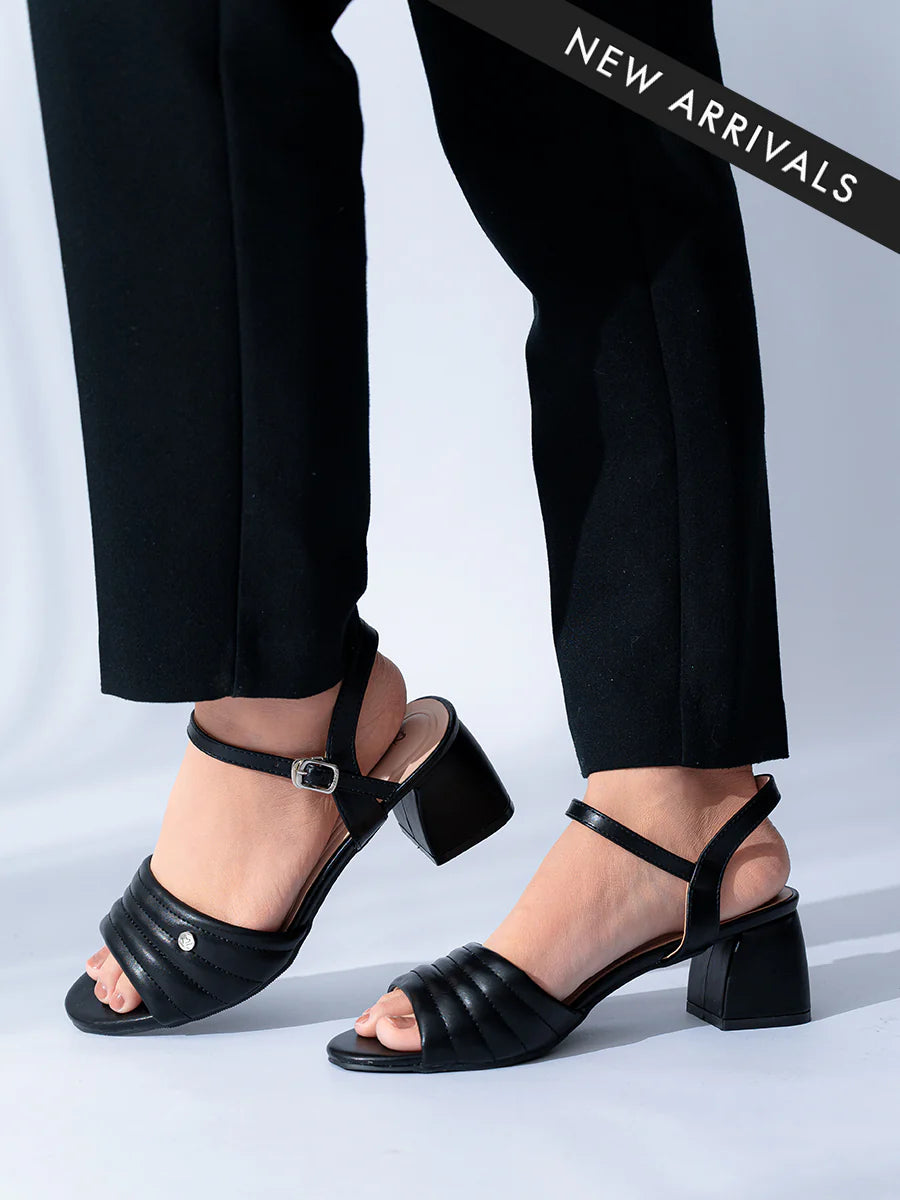 H2U Phily Quilted Sandal Heels