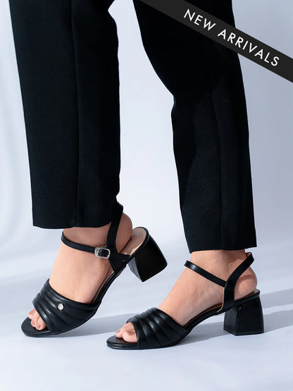 H2U Phily Quilted Sandal Heels
