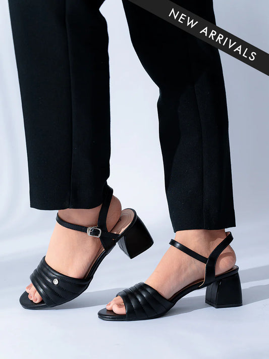 H2U Phily Quilted Sandal Heels