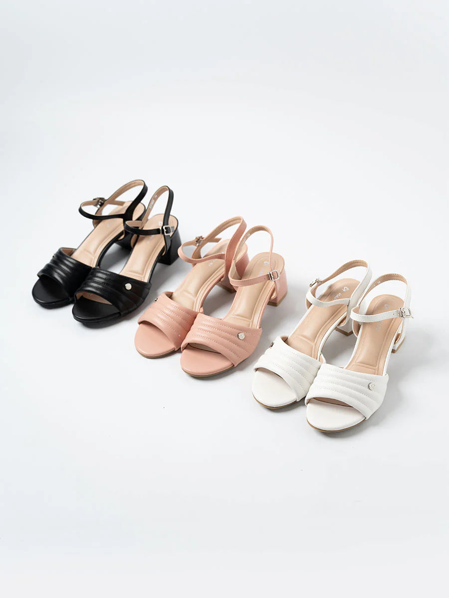 H2U Phily Quilted Sandal Heels
