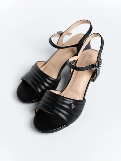 H2U Phily Quilted Sandal Heels