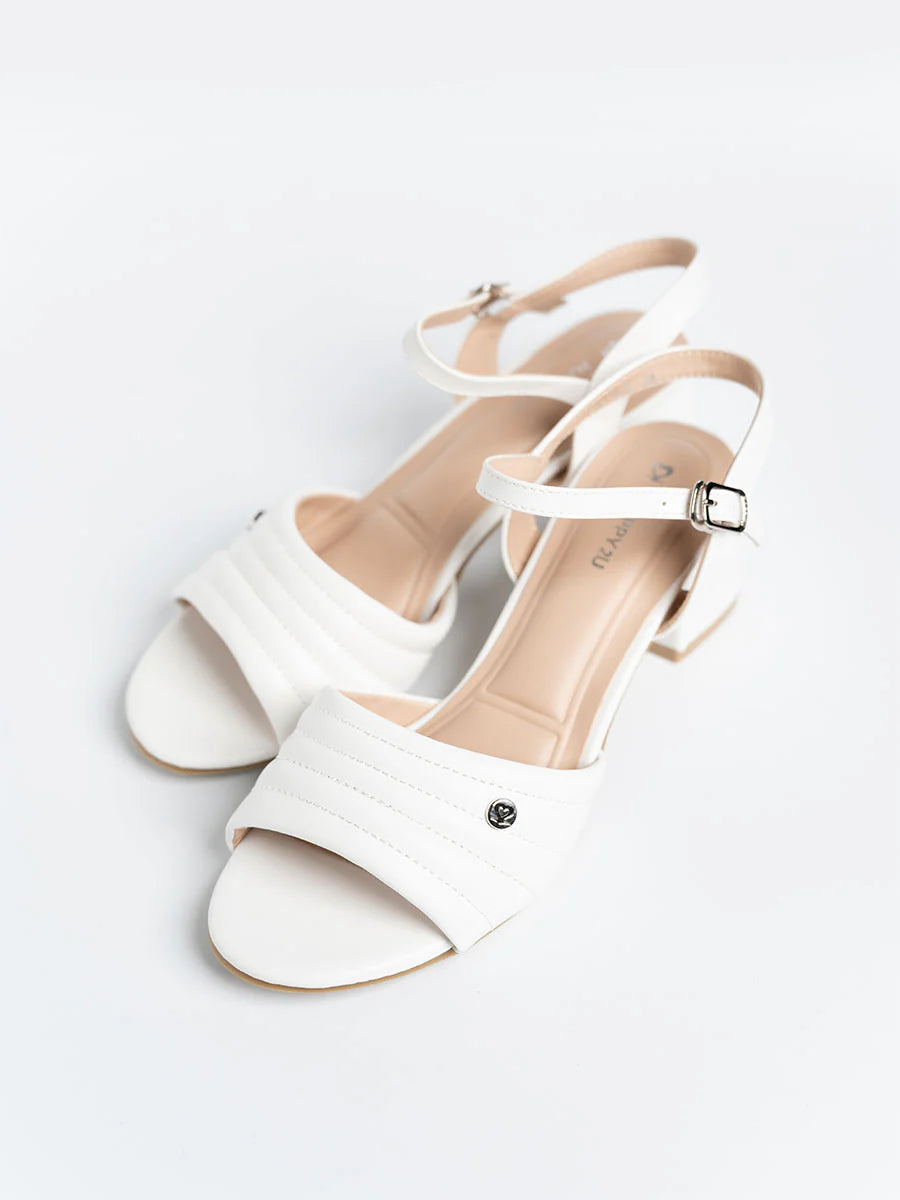 H2U Phily Quilted Sandal Heels