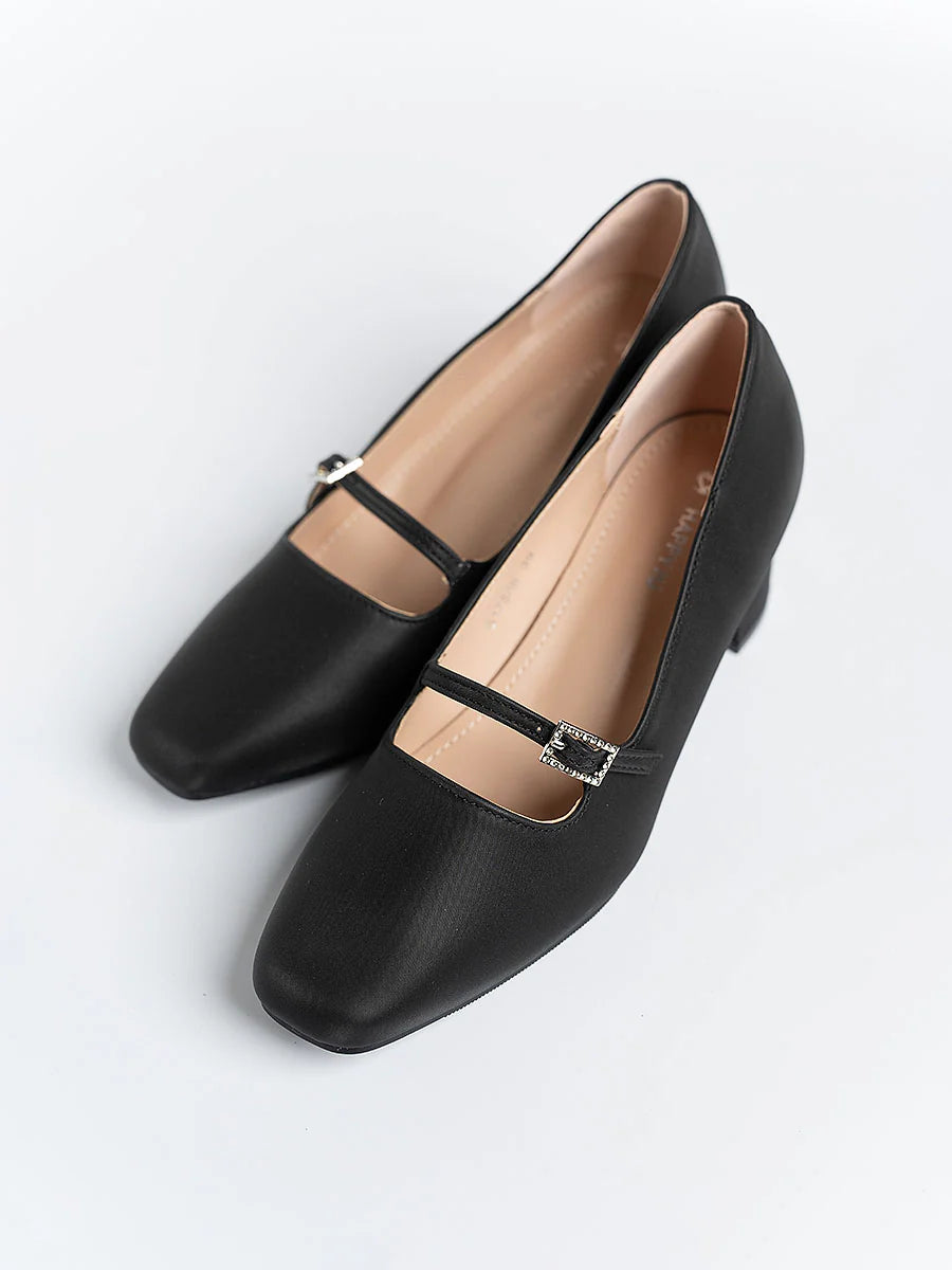 H2U Presley Strap Block Heels