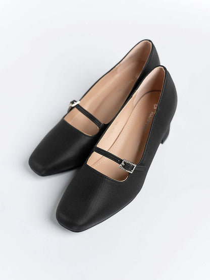 H2U Presley Strap Block Heels