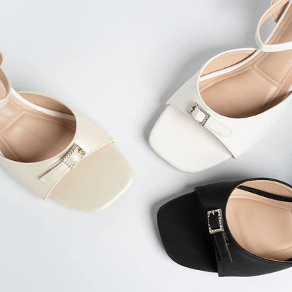H2U Phoebe Slingback Sandal Heels