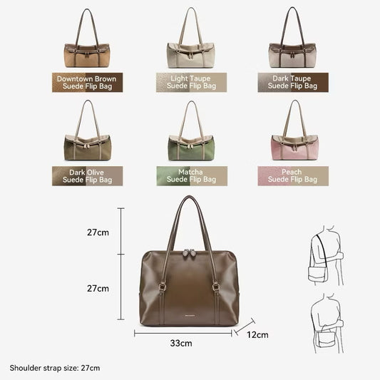 BT Suede Book Tote Bag