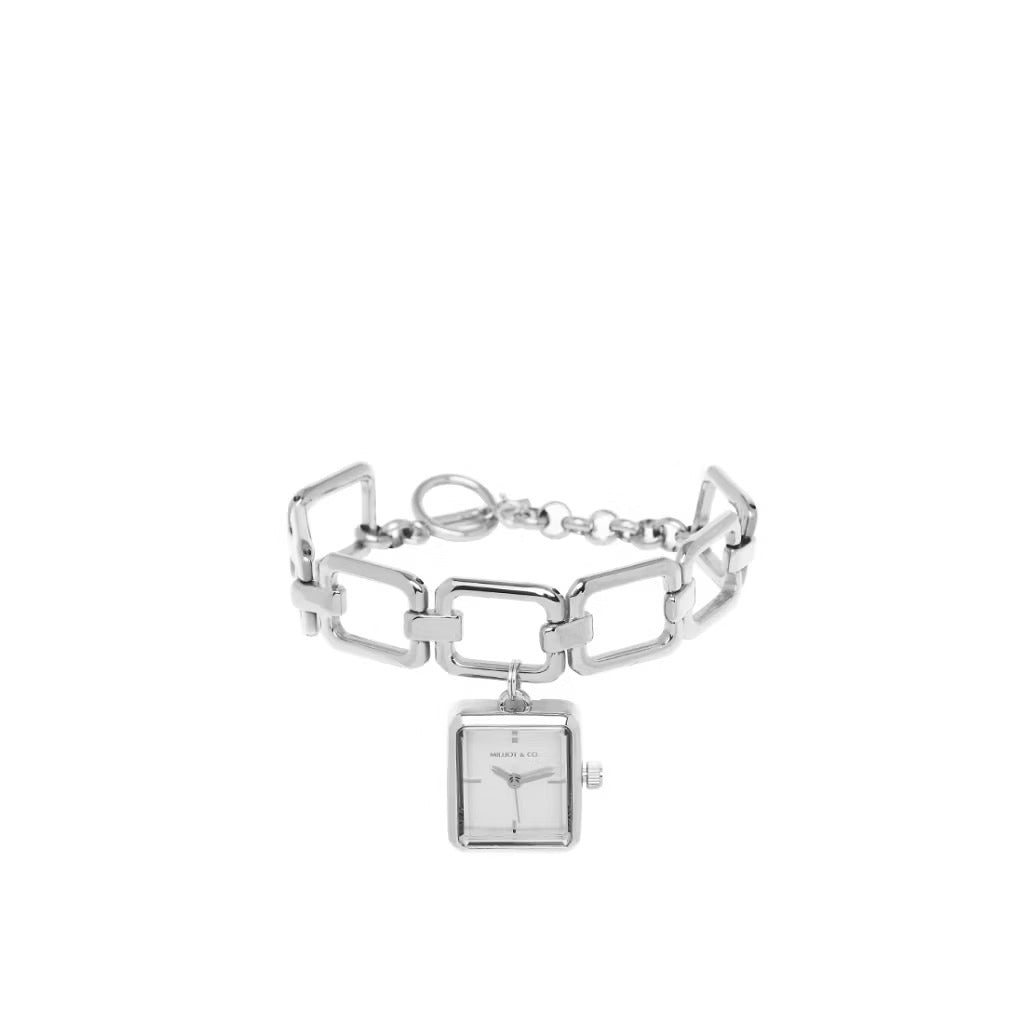 Milliot & Co Scarlett Stainless Steel Chain Bracelet Watch