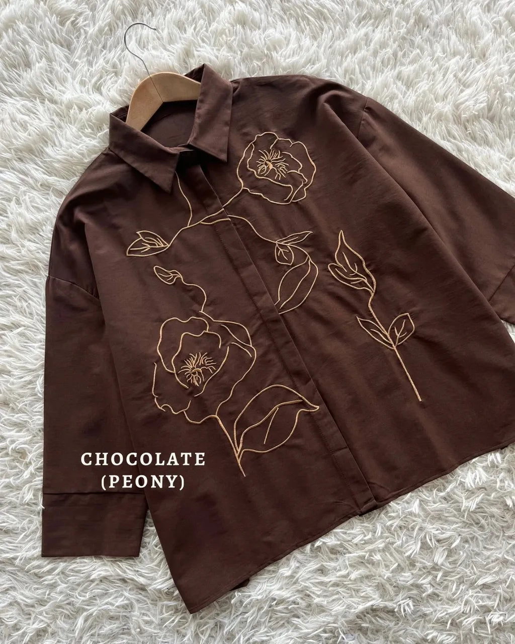 HW [TOP ONLY] Awraa Embroidery Baggy Blouse