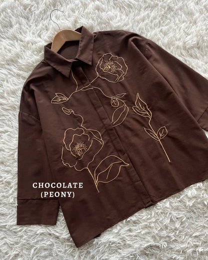 HW [TOP ONLY] Awraa Embroidery Baggy Blouse