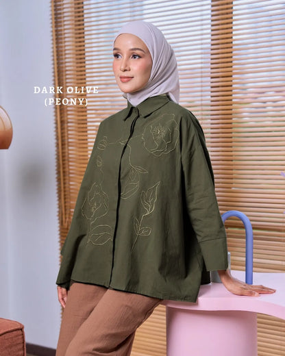 HW [TOP ONLY] Awraa Embroidery Baggy Blouse