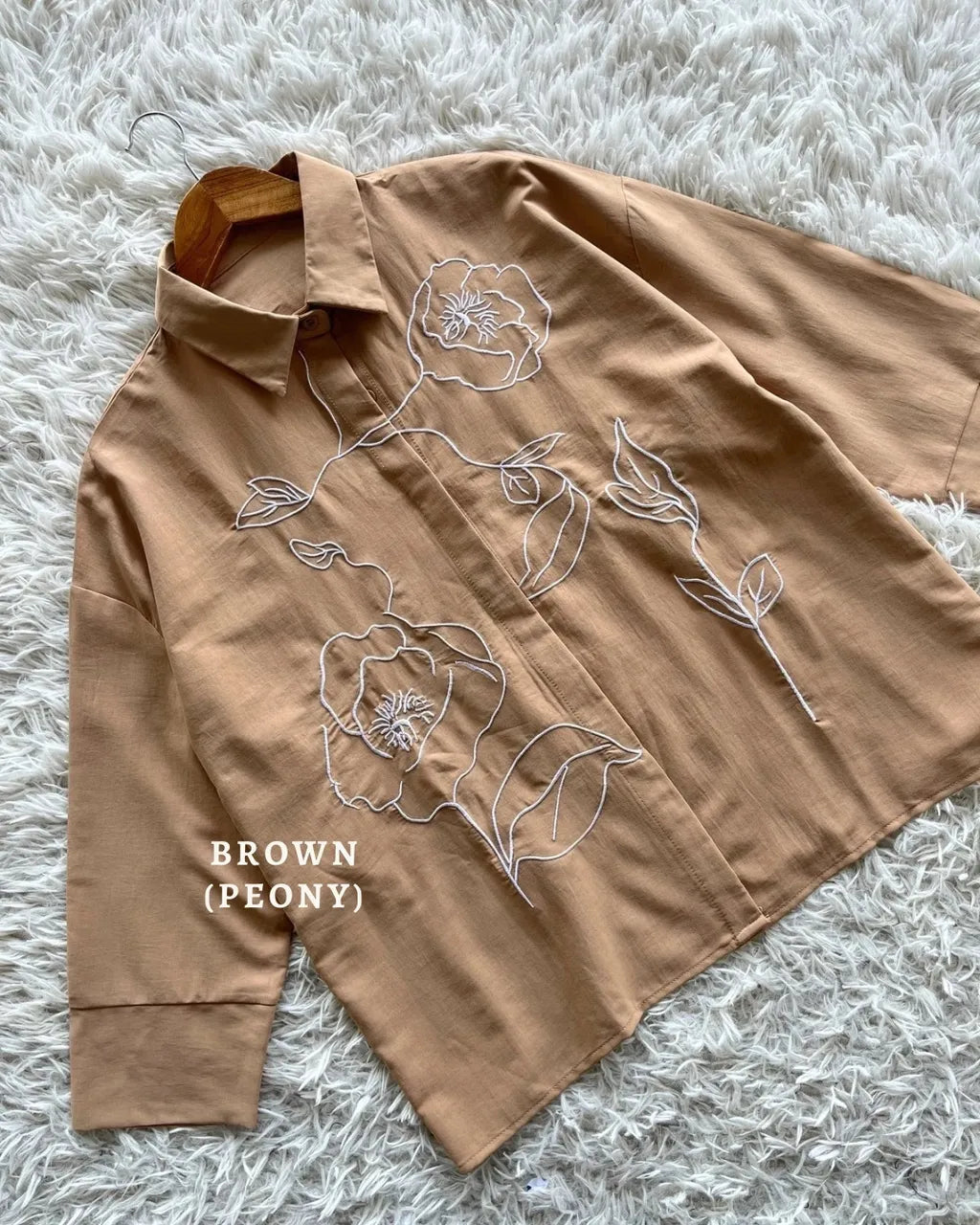HW [TOP ONLY] Awraa Embroidery Baggy Blouse