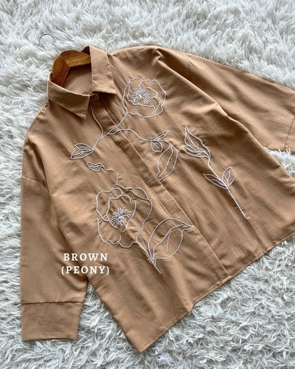 HW [TOP ONLY] Awraa Embroidery Baggy Blouse