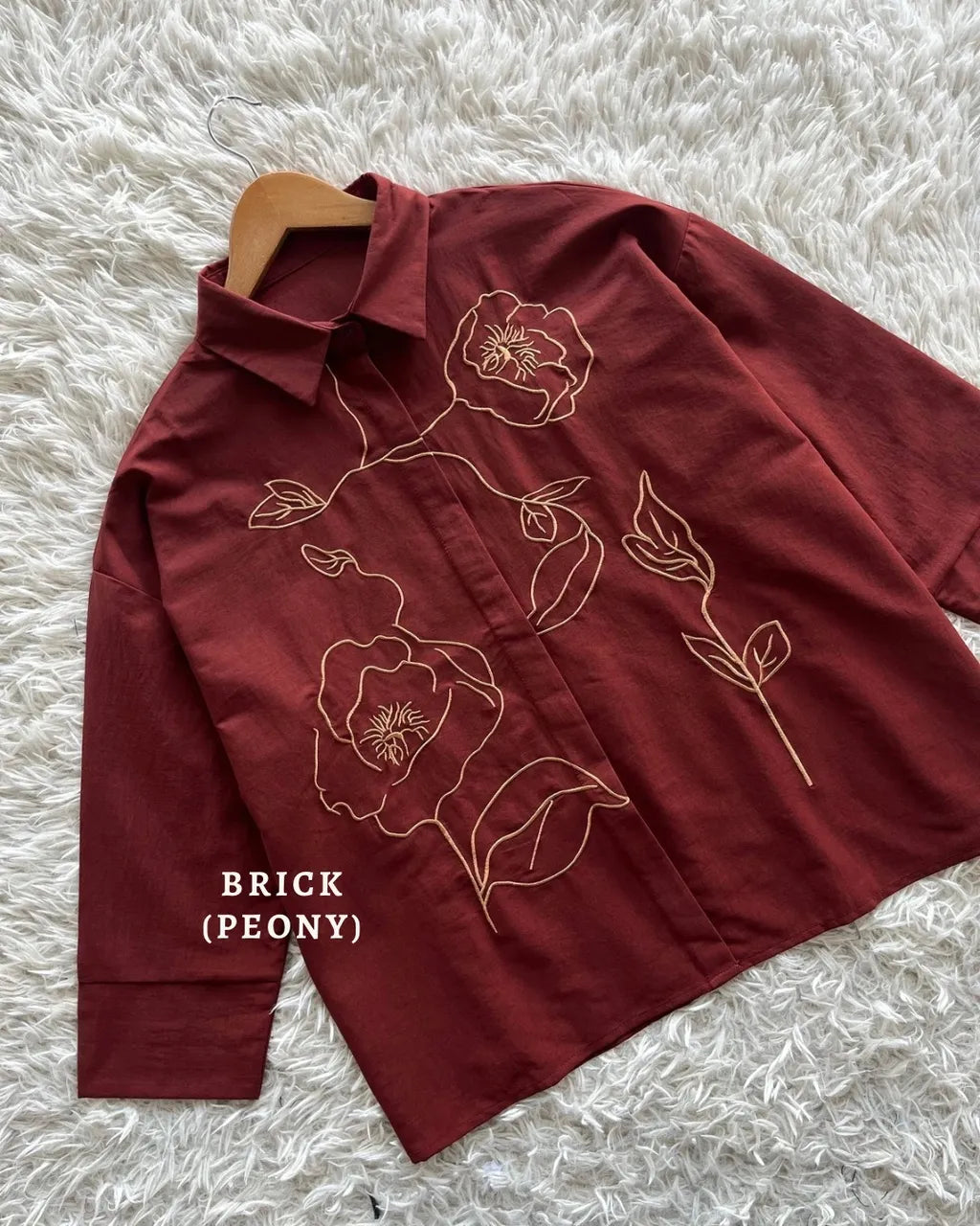 HW [TOP ONLY] Awraa Embroidery Baggy Blouse