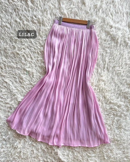 HW Cora Shimmer Flowy A-Cutting Skirt