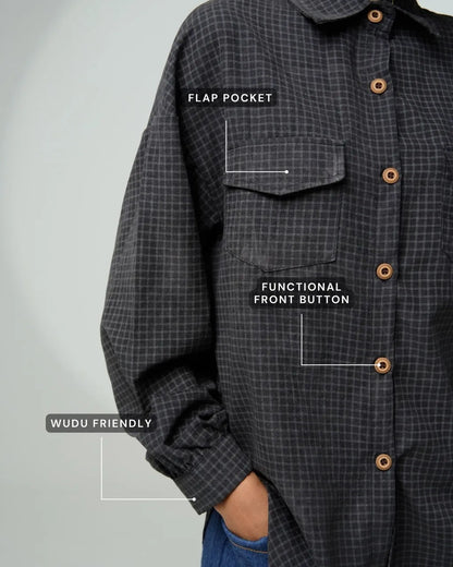 HW [TOP ONLY] Sabine Checkered Cotton Blouse