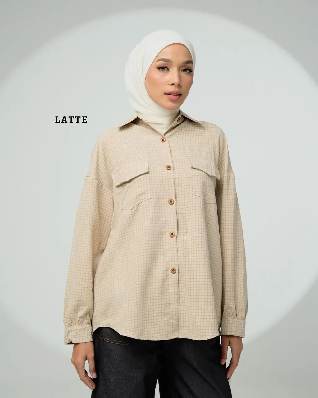HW [TOP ONLY] Sabine Checkered Cotton Blouse