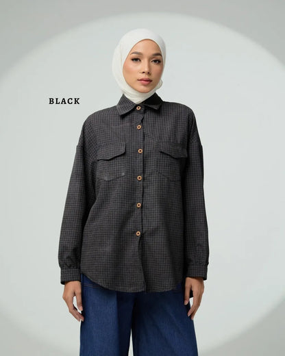 HW [TOP ONLY] Sabine Checkered Cotton Blouse
