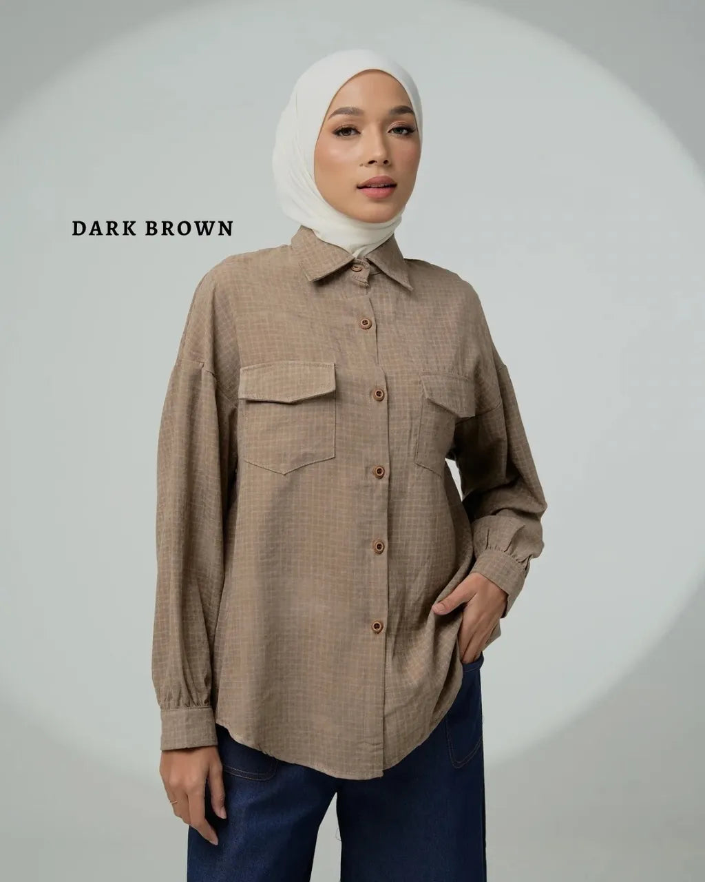 HW [TOP ONLY] Sabine Checkered Cotton Blouse