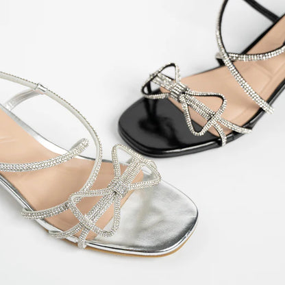 H2U Youna Ribbon Glitter Heels - Langsari I Collection