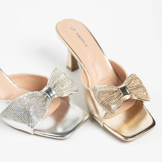 H2U Yumi Bow Glitter Heels - Langsari I Collection