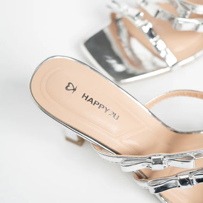 H2U Youka Ribbon Glossy Heels - Langsari I Collection