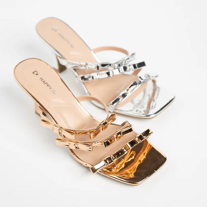 H2U Youka Ribbon Glossy Heels - Langsari I Collection