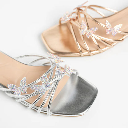 H2U Yugene Glitter Butterfly Sandals - Langsari I Collection